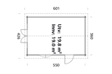 Irene M (3.8x5.7m | 19.0m2 | 44mm) Spacious Garden Log Cabin