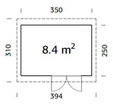 Lara M (3.5x2.5m | 8.4m2 | 28mm) - Spacious but Compact Garden Room