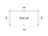 Lenna 307 (5.9x3m | 16.6m2) - Palmako UK