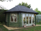 Hanna (5.7x4.2m | 20.3m2 | 44mm) Large Glazed Garden Gazebo