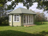 Hanna (5.7x4.2m | 20.3m2 | 44mm) Large Glazed Garden Gazebo