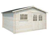 Luca (4,1x3,8m | 13,6m2 | 28mm) Log Shed - Palmako UK
