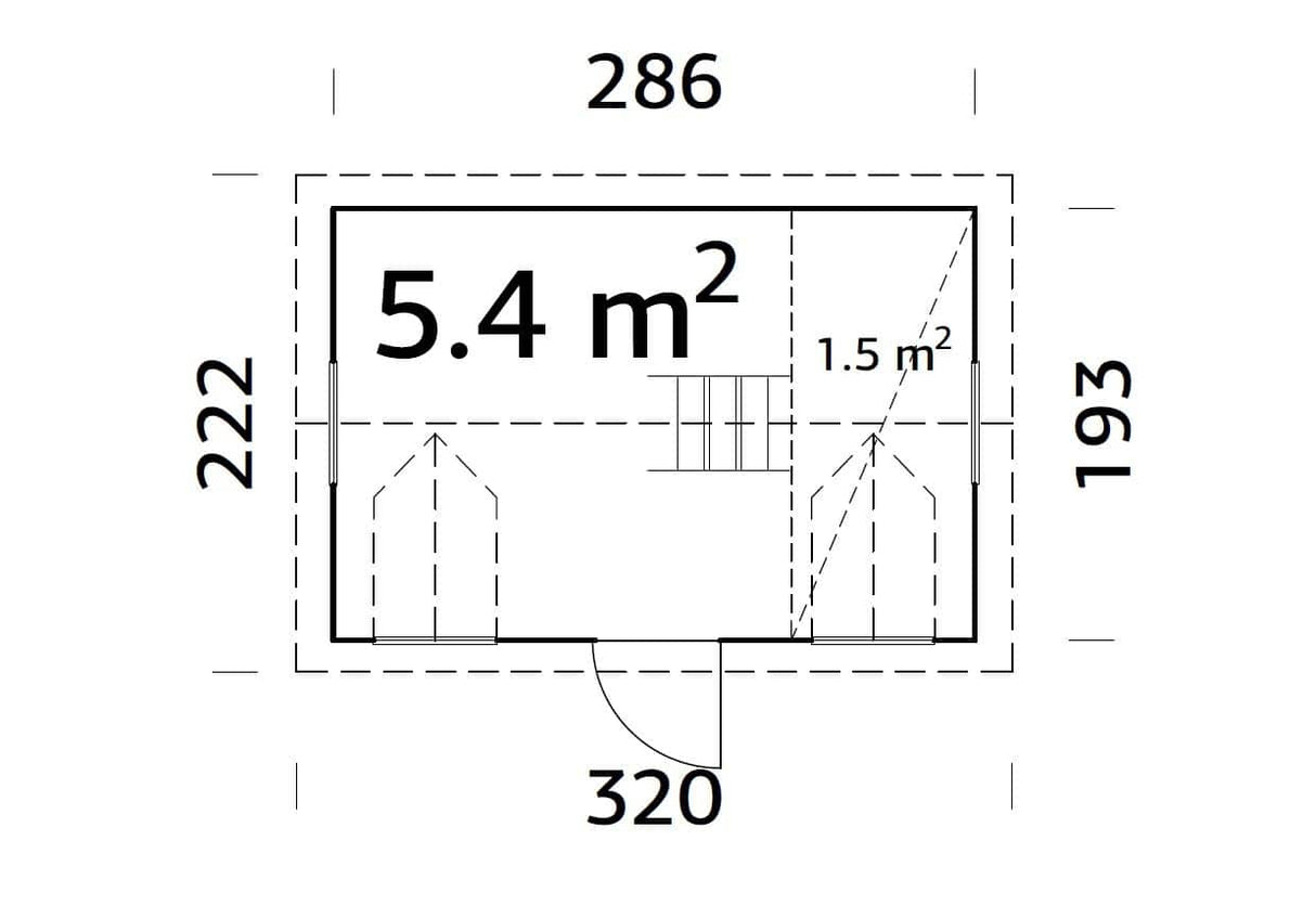 Marie (2.9x1.9m | 5.4m2 | 16mm) Playhouse