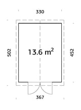 Martin M Storage Shed (3.3x4.5m | 13.6m2)