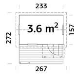 Otto (2.3x1.6m | 3.6m2 | 16mm) Playhouse