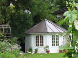 Hanna (5.7x4.2m | 20.3m2 | 44mm) Large Glazed Garden Gazebo - Palmako UK