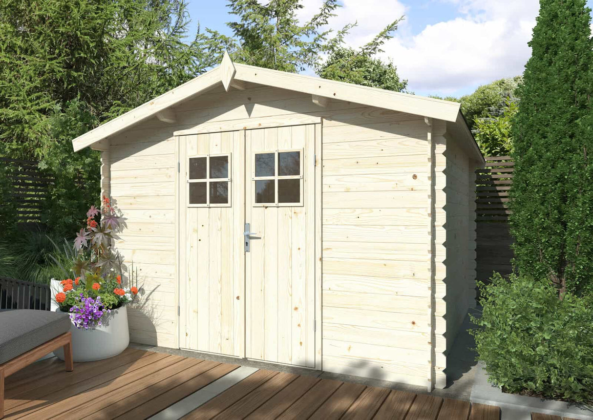 Sam (2,95x2,95m | 7,6m2 | 19mm) Log Shed