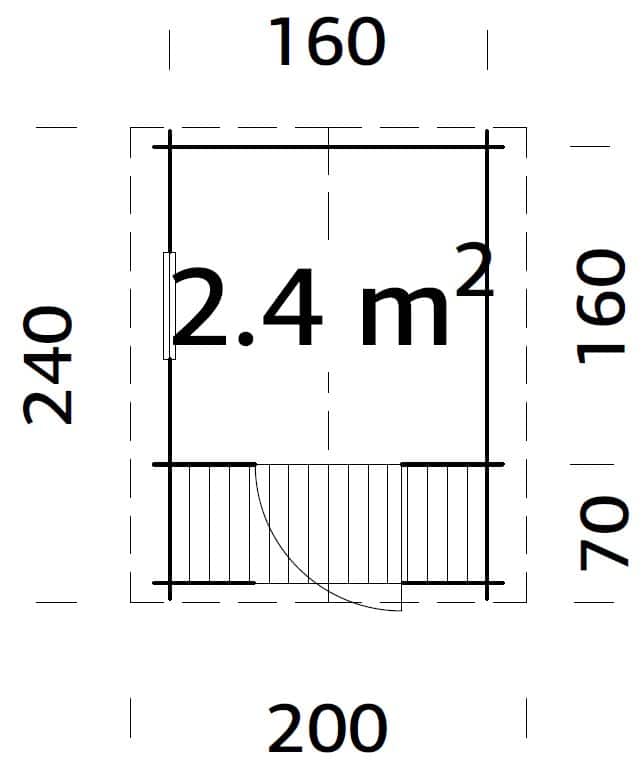 Sam (1.8x1.8m | 2.4m2 | 19mm) Playhouse