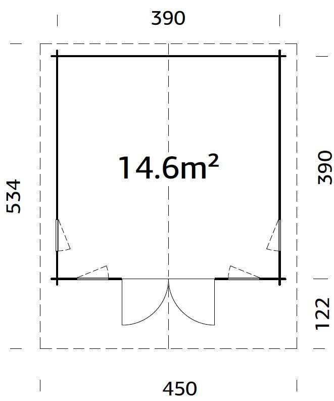Faaborg - 40 mm Log Cabin - Palmako UK