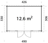 Korao Axess - 28 mm Log Cabin - Palmako UK
