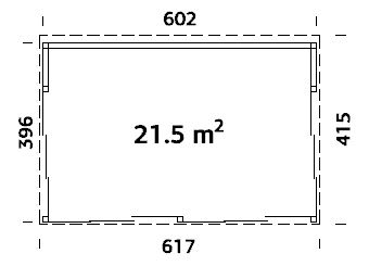 Nova L (6x4m | 21.5m2 | 18mm) Pavilion