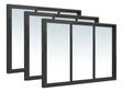 3x Connect Sliding Door Set- Standard Single Glazed - Palmako UK