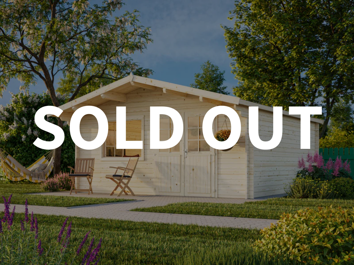 Britta XL (5x5m | 22.3m2 | 40mm) Swiss Chalet Style Garden Log Cabin