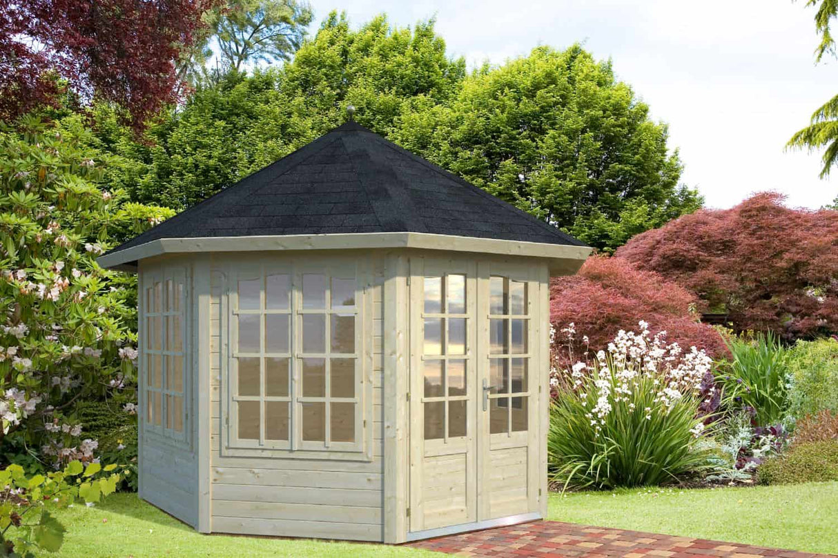 Veronica 4 (3.4x4.1m | 9.2m2 | 34mm) Octagonal Garden Pavilion