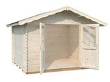 Vivian M (3x2.4m | 6.9m2 | 28mm) Compact Garden Log Cabin - Palmako UK