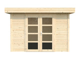 Volga (2,96x3m | 8,6m2 | 28mm) Log Shed - Palmako UK