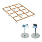 Foundation Kit Combos - LogFoot Adjustable Plates & Treated Base Frame
