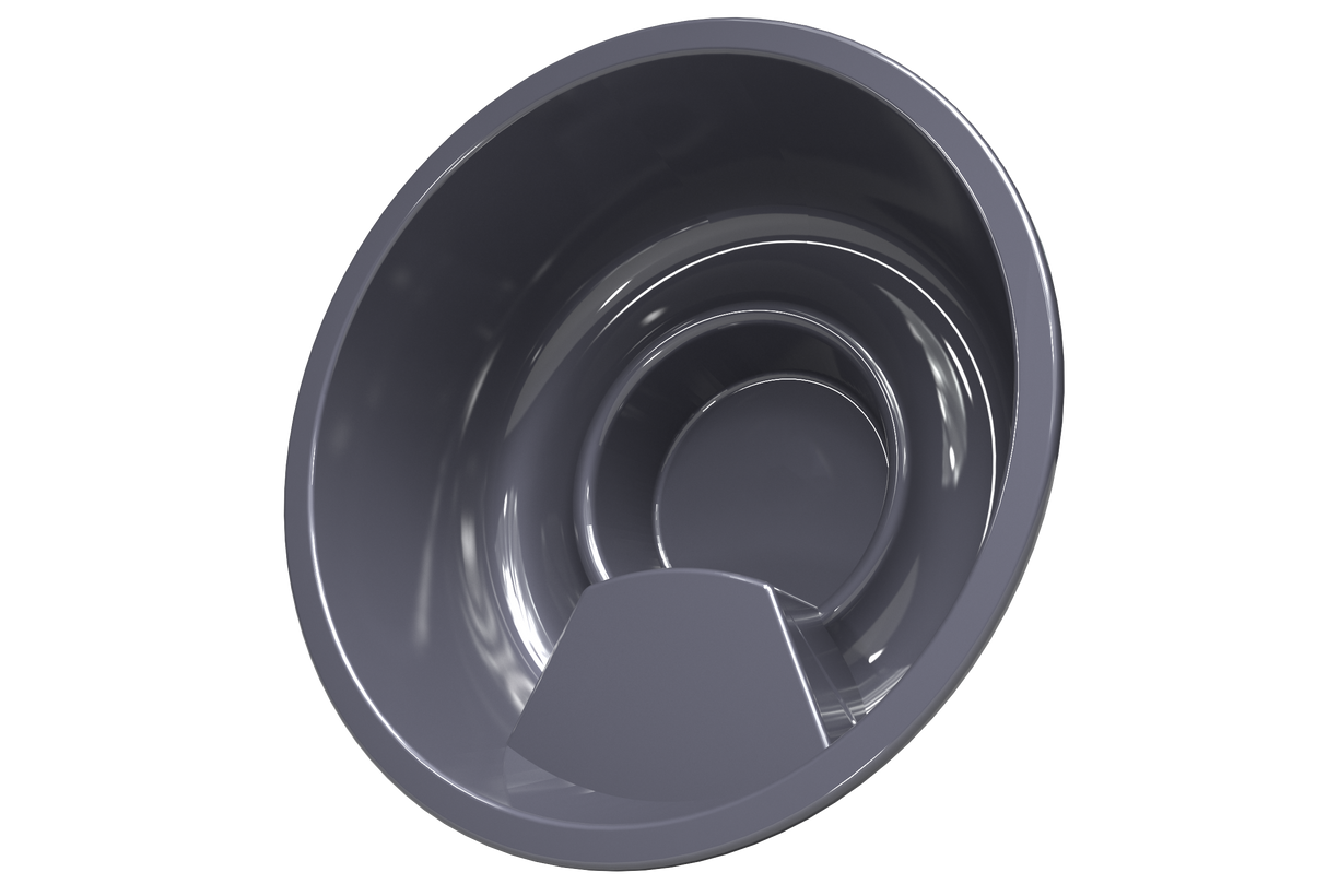 Solace L (d220cm | 8-Person) Round Wood-Heated Outdoor Hot Tub with Integrated Woodburner, LED included